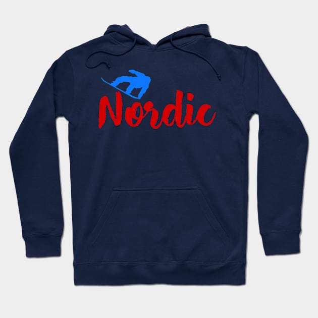 Nordic Ski & Snow Hoodie by ArtDesignDE